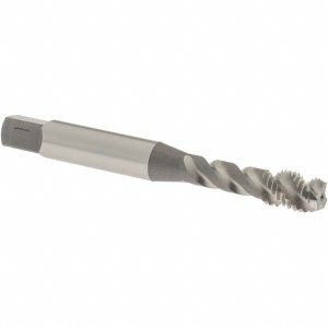 OSG M6x1.00 Metric, 3 Flute, 50&deg; Helix, Semi-Bottoming Chamfer, Bright Finish, High Speed Steel Spiral Flute STI Tap 10900600