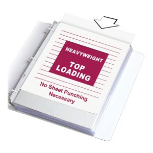 C-LINE 200 Pc Sheet Protector-Ring Binder: Clear 62097