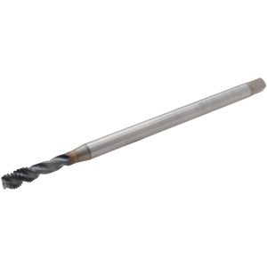 OSG Spiral Flute Tap: M8x1.25 Metric, 3 Flutes, Semi-Bottoming, 6H Class of Fit, Powdered Metal, TICN Coated 1652003708