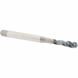 OSG Spiral Flute Tap: M6x1.00 Metric, 3 Flutes, Semi-Bottoming, 6H Class of Fit, Powdered Metal, V Coated 1654000208