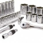 PROTO Socket Set: Deep Standard, 50 Pc, 1/2, 3/8" Drive, 5/16 to 1-1/2" J47219