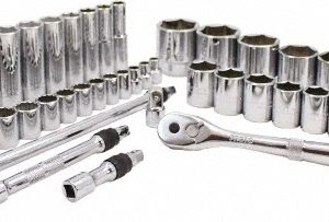 PROTO Socket Set: Deep Standard, 50 Pc, 1/2, 3/8" Drive, 5/16 to 1-1/2" J47219