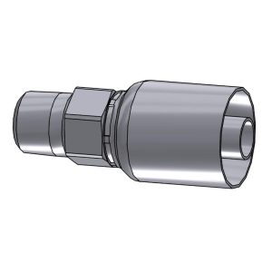 PARKER Hydraulic Hose Male Rigid Fitting: 0.6250" Hose ID, Hose Size 10, 1/2-14 Thread, 10,000 psi 10143-8-10