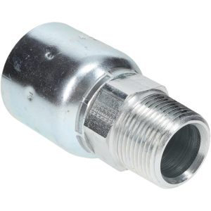PARKER Hydraulic Hose Male Rigid Fitting: 1" ID, 16 mm, 1-11-1/2, 6,500 psi 10143-16-16