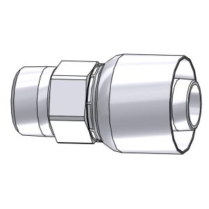 PARKER Hydraulic Hose Male Rigid Fitting: 1.25" ID, 20 mm, 1-1/4-11-1/2, 5,000 psi 10143-20-20
