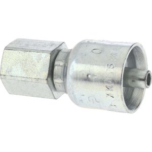 PARKER Hydraulic Hose Female Rigid Fitting: 0.2500" Hose ID, Hose Size 4, 1/4-18 Thread 10243-4-4