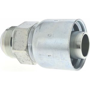 PARKER Hydraulic Hose Male Rigid Fitting: 1.25" ID, 20 mm, 1-5/8-12 10343-20-20