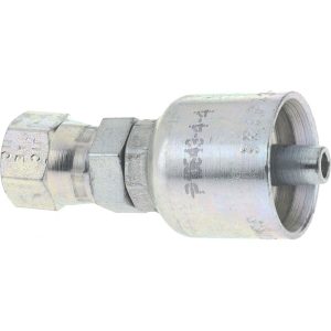 PARKER Hydraulic Hose Female JIC 37 &deg; Swivel Fitting: 0.25" ID, 4 mm, 1/4" 10643-4-4