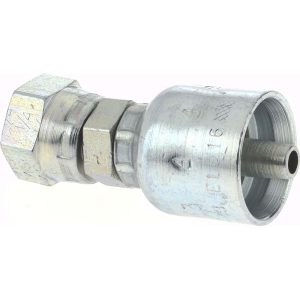 PARKER Hydraulic Hose Female Swivel Fitting: 0.2500" Hose ID, Hose Size 4, 1/4" Thread 10743-4-4
