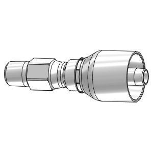 PARKER Hydraulic Hose Male NPTF Pipe Swivel Fitting: 0.3750" Hose ID, Hose Size 6, 1/4" Thread 11343-4-6