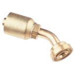 PARKER Hydraulic Hose SAE Code 61 Flange Head Elbow: 0.75" ID, 12 mm, 3/4" 11743-12-12