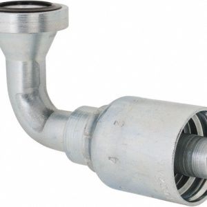 PARKER Hydraulic Hose SAE Code 61 Flange Head Elbow: 0.5" ID, 8 mm, 1/2" 11943-8-8