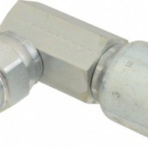 PARKER Hydraulic Hose Male NPTF Pipe Swivel Elbow: 0.75" ID, 12 mm, 3/4" 11L43-12-12