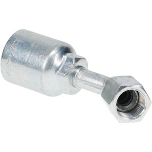 PARKER Hydraulic Hose Female SAE 45 &deg; Swivel Fitting: 0.375" ID, 6 mm, 3/8" 13743-6-6