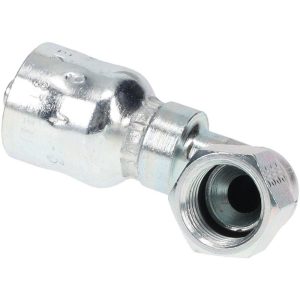 PARKER Hydraulic Hose Short Drop Female JIC Swivel 90 &deg; Elbow: 0.25" ID, 4 mm, 9/16-18 13943-6-4
