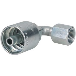 PARKER Hydraulic Hose Short Drop Female JIC Swivel 90 deg Elbow: 0.3750" Hose ID, Hose Size 6, 9/16-18 Thread 13943-6-6