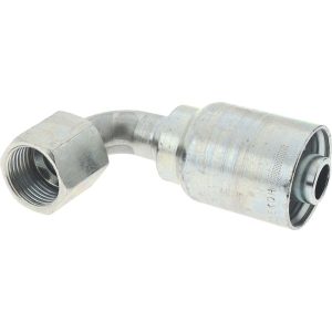 PARKER Hydraulic Hose Short Drop Female JIC Swivel 90 deg Elbow: 0.6250" Hose ID, Hose Size 10, 7/8-14 Thread 13943-10-10