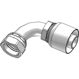PARKER Hydraulic Hose Short Drop Female JIC Swivel 90 deg Elbow: 1.2500" Hose ID, Hose Size 20, 1-5/8-12 Thread 13943-20-20
