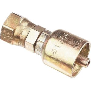 PARKER Hydraulic Hose Female Swivel Fitting: 0.2500" Hose ID, Hose Size 4, 1/4" Thread 1JC43-4-4