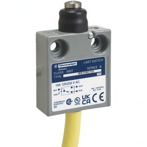 SQUARE D General Purpose Limit Switch: SPDT, NC, Booted Plunger, Top 9007MS10S0300