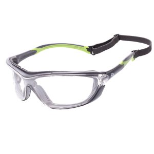 ENCON SAFETY PRODUCTS Safety Glasses; Glasses Style: Clear ; Lens Coating: Anti-Fog ; Frame Style: Foam Lined; Full-Framed ; Frame Design: Wrap Around ; Lens Color: Clear ; Frame Color: Gray 1PRI4014