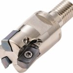 KYOCERA Indexable High-Feed End Mill: MFH1250M16035T, 1-1/4" Cut Dia, Modular Connection Shank THN07576