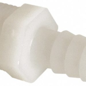 PARKER Barbed Tube Male Connector: Single Barb, 3/8" Barb, 1/4" NPT 325HB-6-4N
