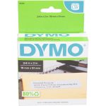 DYMO Label Maker Label: White, 2" OAL, 3/4" OAW, 500 per Roll, 1 Roll 30330