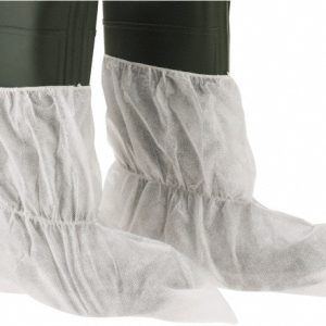 DUPONT Boot Cover: Non Chemical-Resistant, Polypropylene, White PE444SWHXL010000