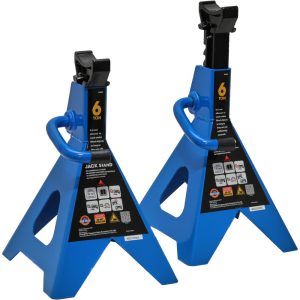 VALUE COLLECTION 6 Ton Load Capacity Ratcheting Jack Stand T46002