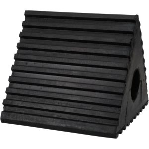 VALUE COLLECTION Rubber Wheel Chock: 5-1/8" OAL TS505