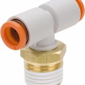 SMC PNEUMATICS Push-to-Connect Push-to-Connect Fitting: Branch Tee, NPT, 3/16" OD KQ2T05-34AS