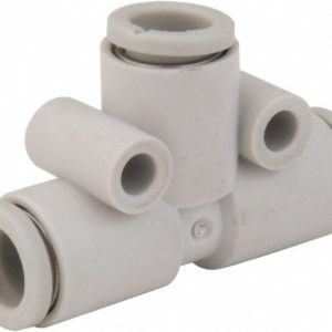 SMC PNEUMATICS Push-to-Connect Push-to-Connect Fitting: Tee, 8.00 mm OD KQ2T08-00A