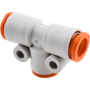 SMC PNEUMATICS Push-to-Connect Push-to-Connect Fitting: Tee, 5/16" OD KQ2T09-00A