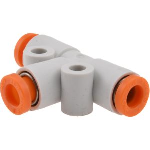 SMC PNEUMATICS Push-to-Connect Push-to-Connect Fitting: Tee, 5/32" OD KQ2T03-00A