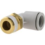 SMC PNEUMATICS Push-to-Connect Push-to-Connect Fitting: Elbow, BSPT, 12.00 mm OD KQ2L12-03AS