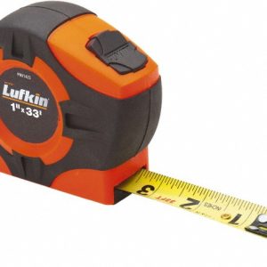 LUFKIN Tape Measure: 33' Long, 1" Width, Yellow Blade PHV1433N