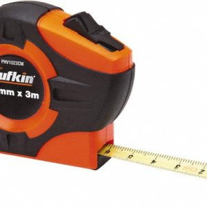 LUFKIN Tape Measure: 10' Long, 1/2" Width, Yellow Blade PHV1023CMEN