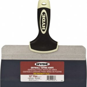 HYDE TOOLS Taping Knife: Tempered Steel, 10" Wide 09233