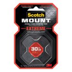 3M Double-Sided Tape: 1" Wide, 5 yd Long, Acrylic Foam Adhesive 7100205646