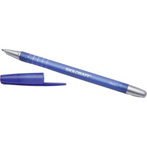 ABILITYONE Pens & Pencils; Pen Type: Ballpoint Pen ; Ink Color: Blue ; Cap Style: Push-On ; Body Material: Plastic; Stainless Steel ; UNSPSC Code: 44121704 7520013576843