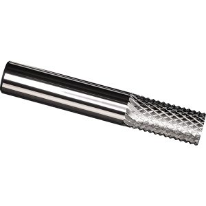 MASTERCUT TOOL CORP. Diamond Pattern Router Bit: 0.25" Dia, 1" LOC, 1/4" Shank Dia, Plain FGR6-2A