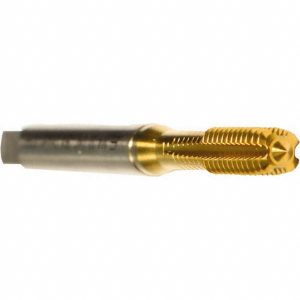 EMUGE Thread Forming Tap: Metric, 6HX Class of Fit, Modified Bottoming, High-Speed Steel-E, Titanium Nitride Coated B0921400.0100