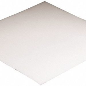 PROFESSIONAL PLASTICS Plastic Sheet: HDPE, 1/16" Thick x 24" Wide x 2' Long, White SHDPENA.062X24.000X24.000