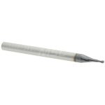 ACCUPRO Ball End Mill: 0.04" Dia, 0.12" LOC, 2 Flute, Solid Carbide 14797386
