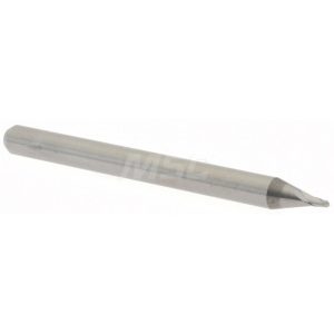 ACCUPRO Ball End Mill: 0.035" Dia, 0.053" LOC, 2 Flute, Solid Carbide 12465469