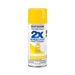 RUST-OLEUM Enamel Spray Paint: Sun Yellow, Gloss, 12 oz 334046