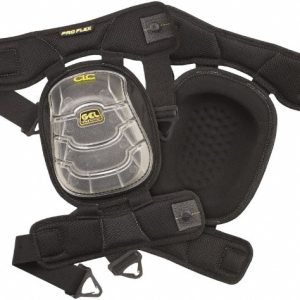 CLC Knee Pad: 2 Strap, Rubber Cap, Buckle Closure, Universal 378