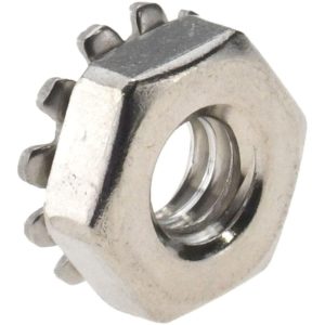 VALUE COLLECTION #10-24, 5/32" High, Uncoated, Stainless Steel K-Lock Hex Nut with External Tooth Lock Washer 1-KN-10C