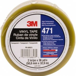 3M Floor & Aisle Marking Tape: 2" Wide, 108' Long, 5.2 mil Thick, Vinyl 7100044331